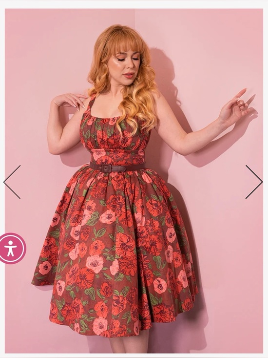 Vixen by Micheline Pitt Chocolate Roses Ingenue Dress